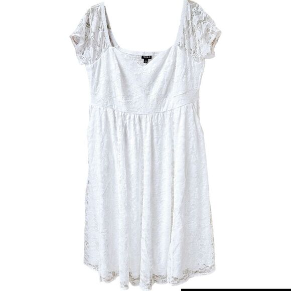 torrid Dresses & Skirts - (HELD FOR) ANNASTREETMAN) DONOT BUY Torrid White Lacey Midi dress. 1X